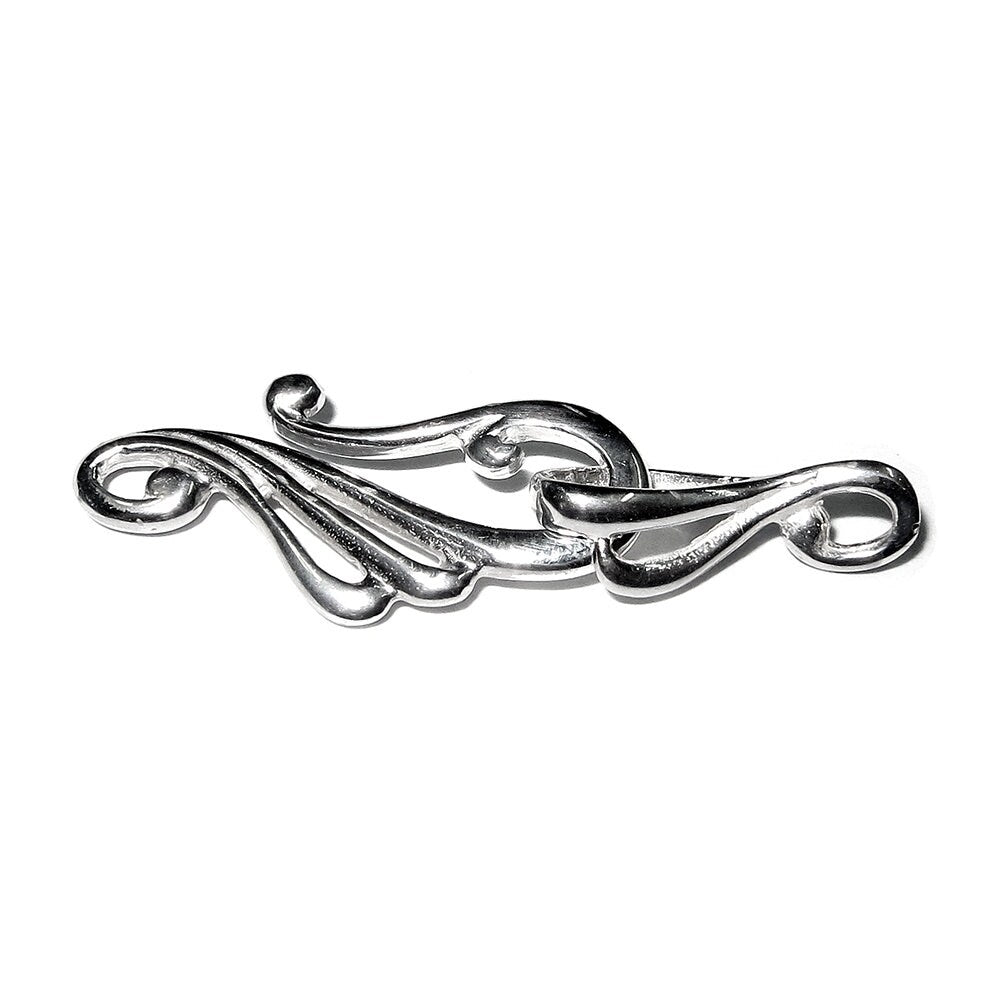 925 Sterling Silver Hook Eye Clasps, Silver clasp, Clasp, Clasps, Hook eye clasp, Clasps, Jewelry making, 925 Silver clasp - 1 piece