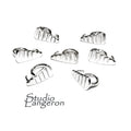 925 Sterling silver decorative Pendant Bails, sterling silver Bail, Jewelry making, Bail finding, bail for pendant, silver - 1 piece