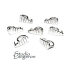 925 Sterling silver decorative Pendant Bails, sterling silver Bail, Jewelry making, Bail finding, bail for pendant, silver - 1 piece