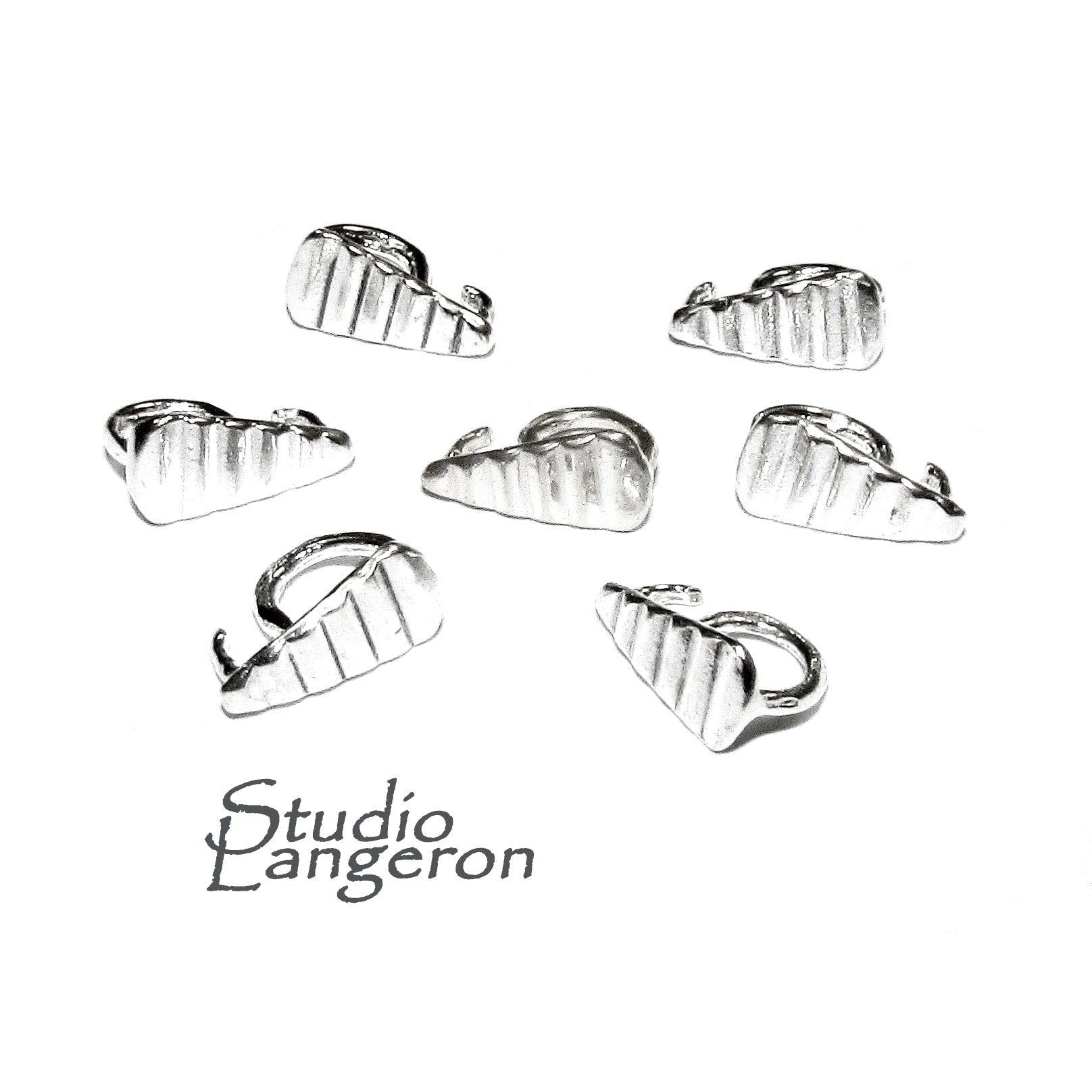 925 Sterling silver decorative Pendant Bails, sterling silver Bail, Jewelry making, Bail finding, bail for pendant, silver - 1 piece