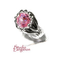 Statement Rose topaz ring 925 sterling silver size 6 1/2, Handmade ring, single copy, Rose topaz, silver ring, gemstone, Rose topaz ring