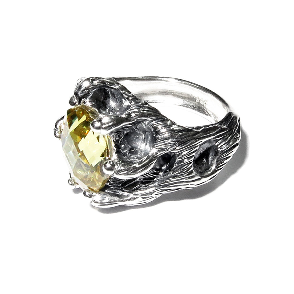 Citrine ring 925 sterling silver, size 5, Handmade ring, single copy, 925 sterling silver, Natural Citrine, silver ring, gemstone, Citrine