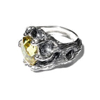 Citrine ring 925 sterling silver, size 5, Handmade ring, single copy, 925 sterling silver, Natural Citrine, silver ring, gemstone, Citrine