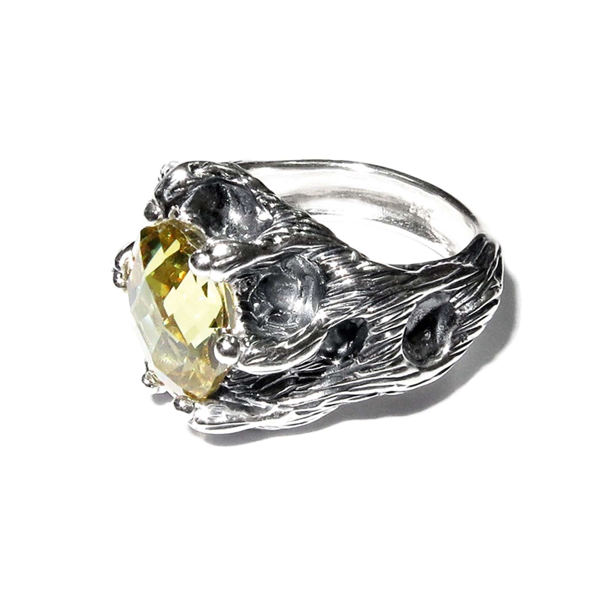 Citrine ring 925 sterling silver, size 5, Handmade ring, single copy, 925 sterling silver, Natural Citrine, silver ring, gemstone, Citrine