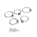 925 sterling silver blank ring with bezel cup 3 mm size 4, 5, 6, 7, 8, 9, silver ring, bezel cup, base ring, ring mounting - 1 piece