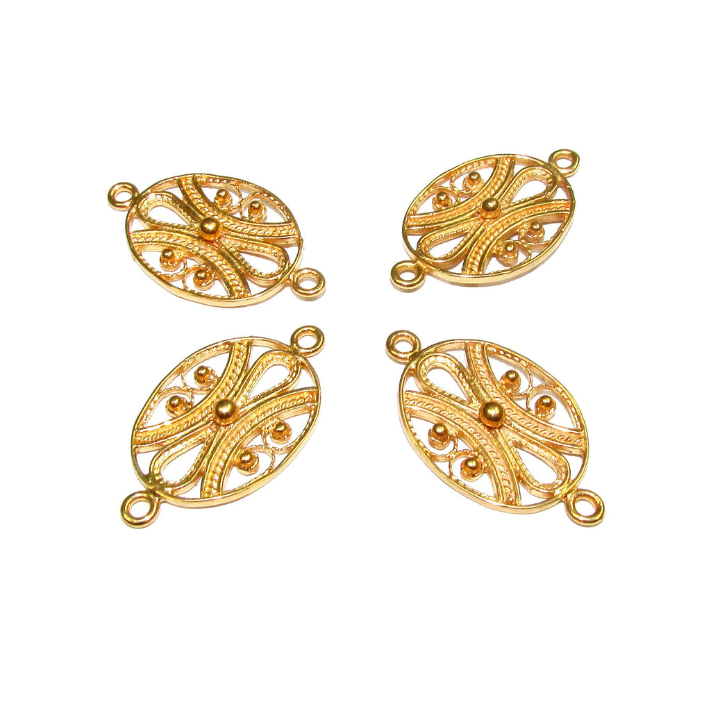 14K Gold filled connector size 17x13 mm, gold filled link component, Link connector, Jewelry making, Connector, Jewelry connector - 1 piece
