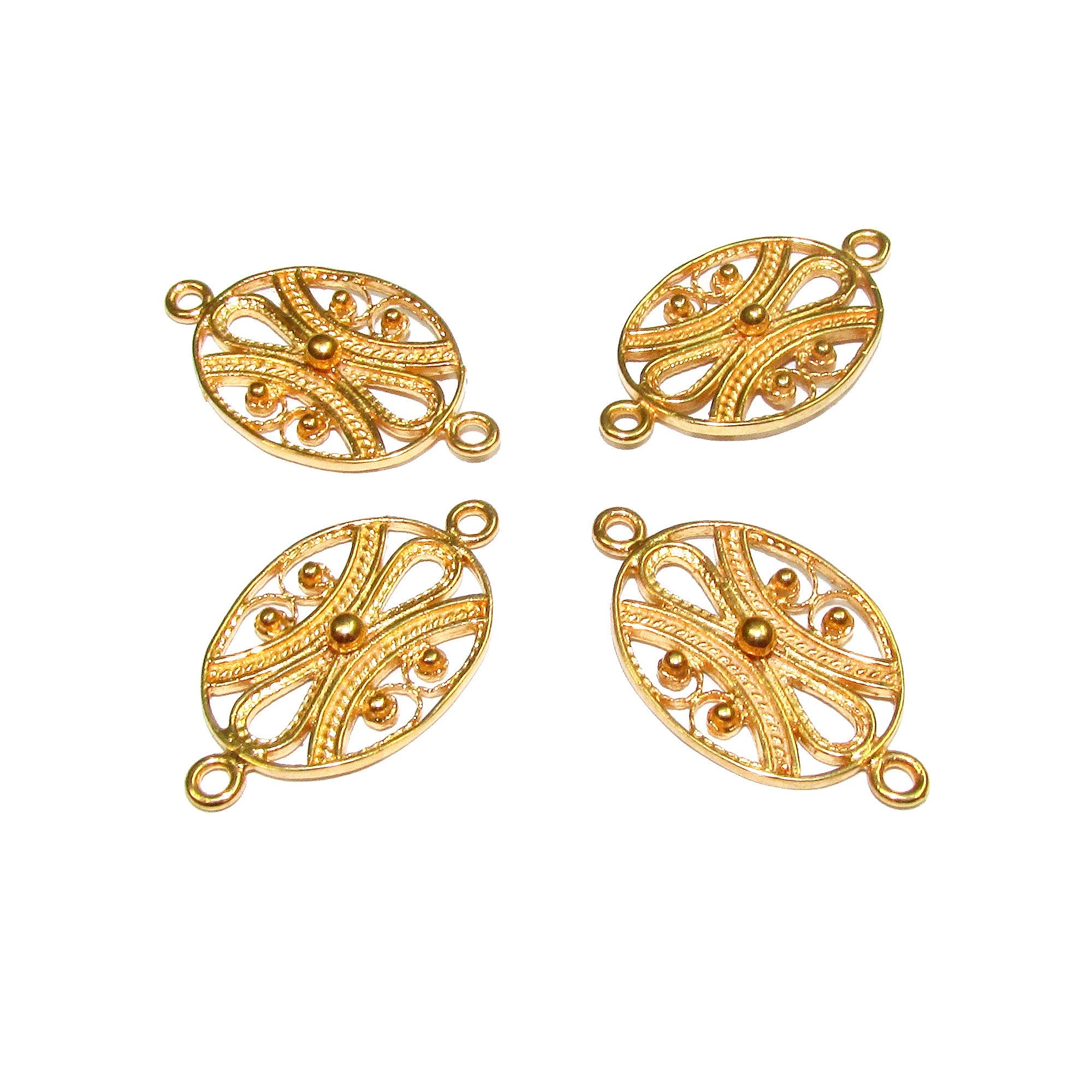 14K Gold filled connector size 17x13 mm, gold filled link component, Link connector, Jewelry making, Connector, Jewelry connector - 1 piece