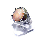 Statement Natural welo opal ring 925 sterling silver size 7, Handmade ring, single copy, sterling silver, Welo opal, silver ring, gemstone