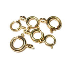 14K Yellow Gold Filled Spring Ring Clasp size 5, 5.5, 6, 7, 8 mm, Clasp gold filled, 14K Yellow gold filled, Jewelry making, Clasp - 1 piece