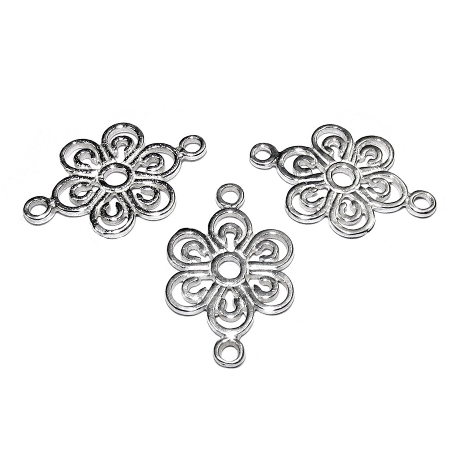925 Sterling silver connector size 18x12 mm, Silver link, Link Connector, Jewelry making, Jewelry connector  - 1 piece