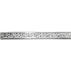 935 Argentium Silver Bezel wire, Gallery wire, Gallery ribbon, Gallery pattern, Jewelry making, Setting, Silver wire - 4 inch (10 cm)
