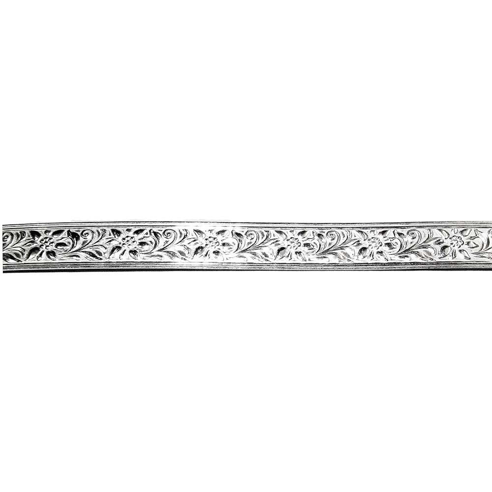 935 Argentium Silver Bezel wire, Gallery wire, Gallery ribbon, Gallery pattern, Jewelry making, Setting, Silver wire - 4 inch (10 cm)