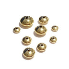 14K solid gold saucer beads size 3.6-9.0 mm, saucer gold beads, gold beads, Jewelry making, 14K solid gold, gold findings - 1 piece