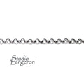 3.0 mm Sterling Silver Rolo Cable Chain, silver shiny chain, 925 silver chain, sterling silver chain, Rolo Chain, 925 silver - 1 Ft (30 cm)