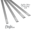 Extra Easy solder silver strip 0.45mmx3.0mmx400mm, Melting Point 600, easy solder silver, solder, silver 30%, Jewelry making - 1 piece