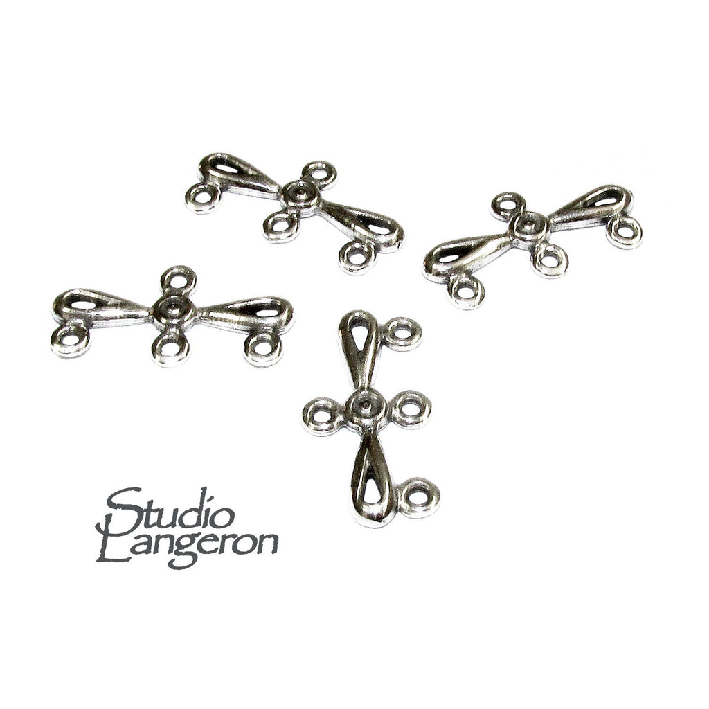 925 Sterling silver connector 2.0x1.0 cm, silver connector 6689, Link connector, Connector findings, Connector, Jewelry making - 1 piece