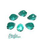 Natural Chrysoprase Teardrop faceted Beads size 10x7 mm, Chrysoprase Gemstone, Jewelry making, Natural Gemstone Teardrop beads - 1 piece