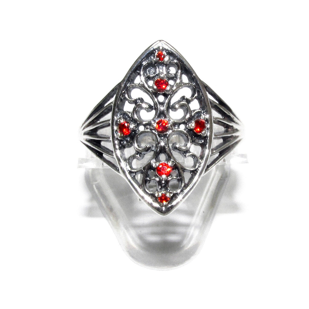 Statement Red topaz ring 925 sterling silver size 8, Handmade ring, single copy, 925 Silver ring, Red topaz, silver ring, gemstone, red ring