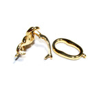 14K Yellow Gold Filled Hook and Eye Clasp: Decorative Jewelry Making