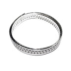 935 Argentium Silver Bezel wire, Gallery wire, Gallery ribbon, Gallery pattern, Jewelry making, Setting, Silver wire - 4 inch (10 cm)