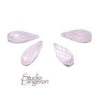 Natural rose quartz Teardrop faceted Beads size 13x8 mm, Tanzanite Gemstone, Jewelry making, Natural Gemstone Teardrop beads - 1 piece