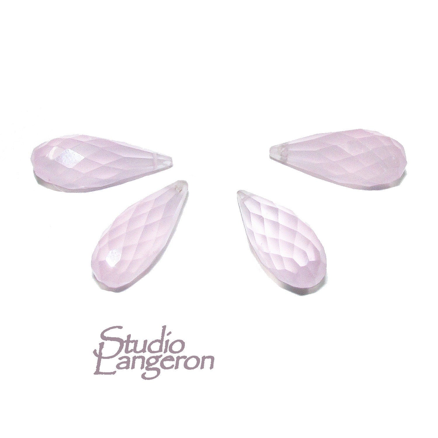 Natural rose quartz Teardrop faceted Beads size 13x8 mm, Tanzanite Gemstone, Jewelry making, Natural Gemstone Teardrop beads - 1 piece
