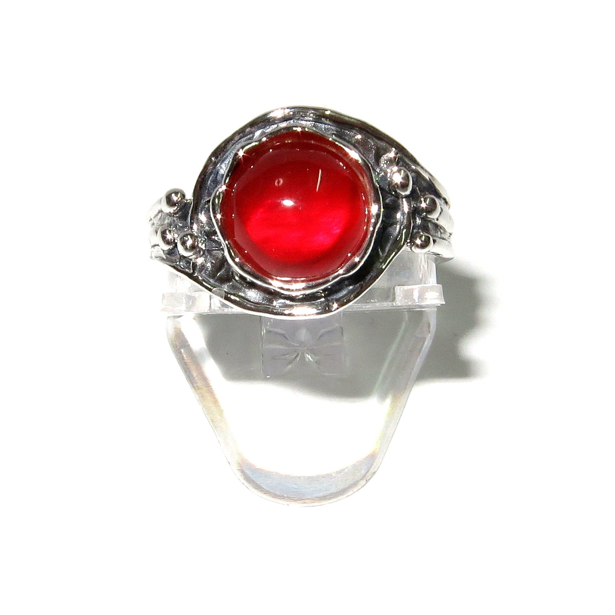 Statement Natural opal ring 925 sterling silver size 6 1/2, Handmade ring, single copy, sterling silver, Orange opal, silver ring, gemstone