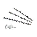 999 Fine silver Casted Bezel wire size 6.5x0.5 cm (2.4 inch), Gallery wire, Setting silver, Gallery pattern, Jewelry making, Wire - 1 piece