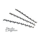 999 Fine silver Casted Bezel wire size 6.5x0.5 cm (2.4 inch), Gallery wire, Setting silver, Gallery pattern, Jewelry making, Wire - 1 piece