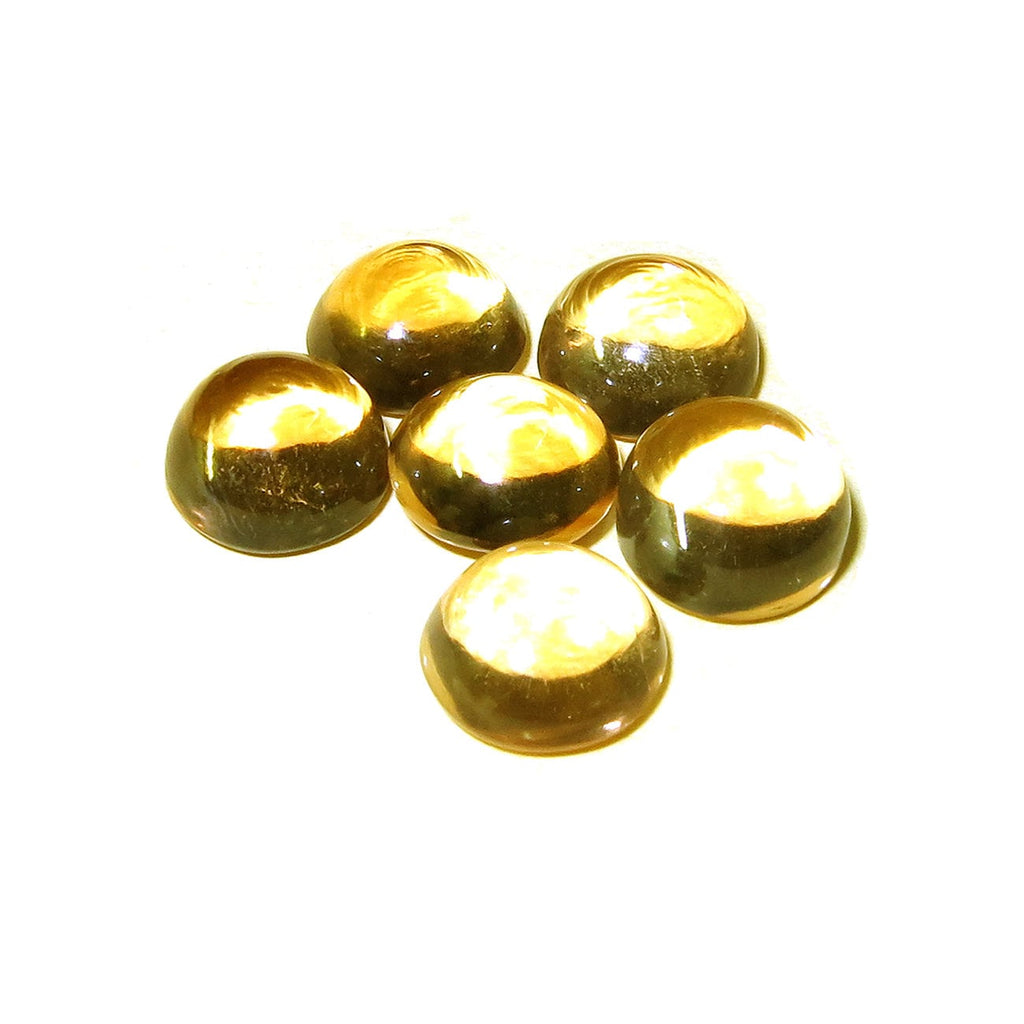 8 mm Citrine Cabochon Natural Gemstone Calibrated Size, Jewelry making, Natural gemstone, Natural Citrine, Round cabochon - 1 piece