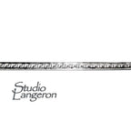 935 Argentium Silver Bezel wire, Gallery wire, Gallery ribbon, Gallery pattern, Setting, Jewelry making, Silver wire - 4 inch (10 cm)