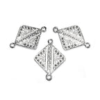 925 Sterling silver connector 2.5x1.6 cm, silver connector 8190, Link connector, Connector, Connector findings, Jewelry making - 1 piece