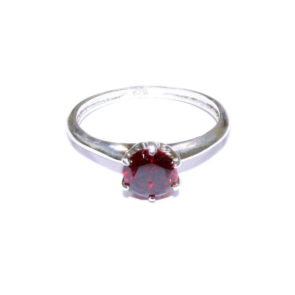 Garnet ring 925 sterling silver size 5 1/2, handmade ring, single copy, sterling silver, Garnet, 925 silver ring, gemstone, Gift ring