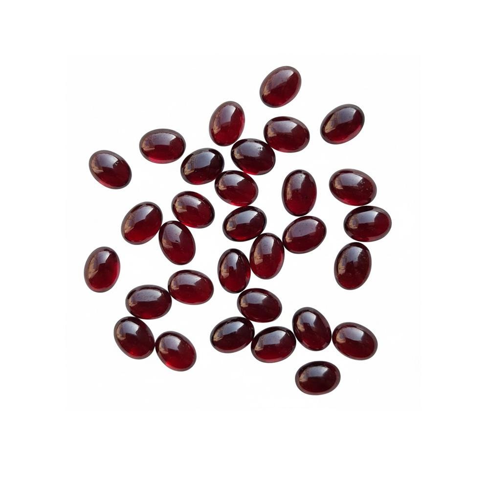 6x8 mm Garnet oval Cabochon Natural Gemstone Calibrated Size, Garnet Gemstone, Natural gemstone, Garnet cabochon, Jewelry making - 1 piece