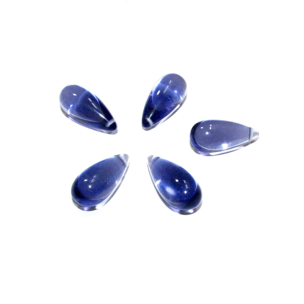 Natural Iolite Smooth Teardrop Beads size 15x7 mm, Iolite  Gemstone, Jewelry making, Natural Gemstone Teardrop beads - 1 piece