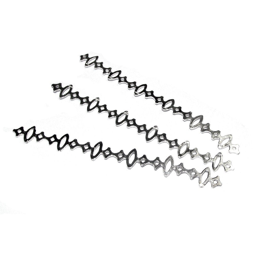 999 Fine silver Casted Bezel wire size 6.5x0.65 cm (2.6 inch), Gallery wire, Setting silver, Gallery pattern, Jewelry making, Wire - 1 piece
