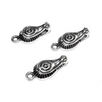 925 Sterling Silver Fold-Over Magnetic Clasp, Magnetic clasp, Clasp, Silver clasp, Round clasp, Jewelry making, 925 silver clasp - 1 piece