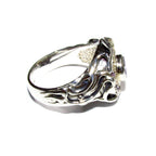 Statement Amethysts ring 925 sterling silver size 6 1/2, Handmade ring, single copy, sterling silver, Amethysts, silver ring, Amethyst ring