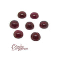 5 mm Garnet Round Cabochon Natural Gemstone Calibrated Size, Garnet Gemstone, Natural gemstone, Garnet cabochon, Jewelry making - 1 piece
