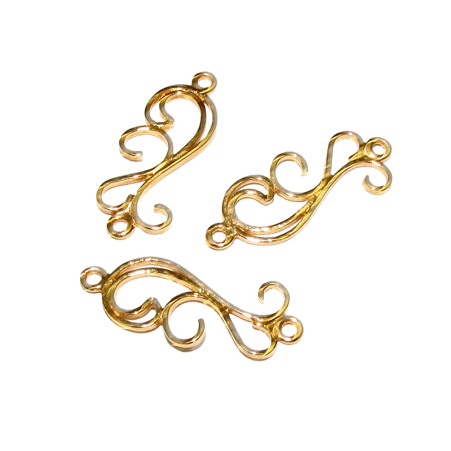 14K Gold filled connector size 22x11 mm, gold filled link component, Jewelry connector, Gold filled, Connector, Jewelry making - 1 piece