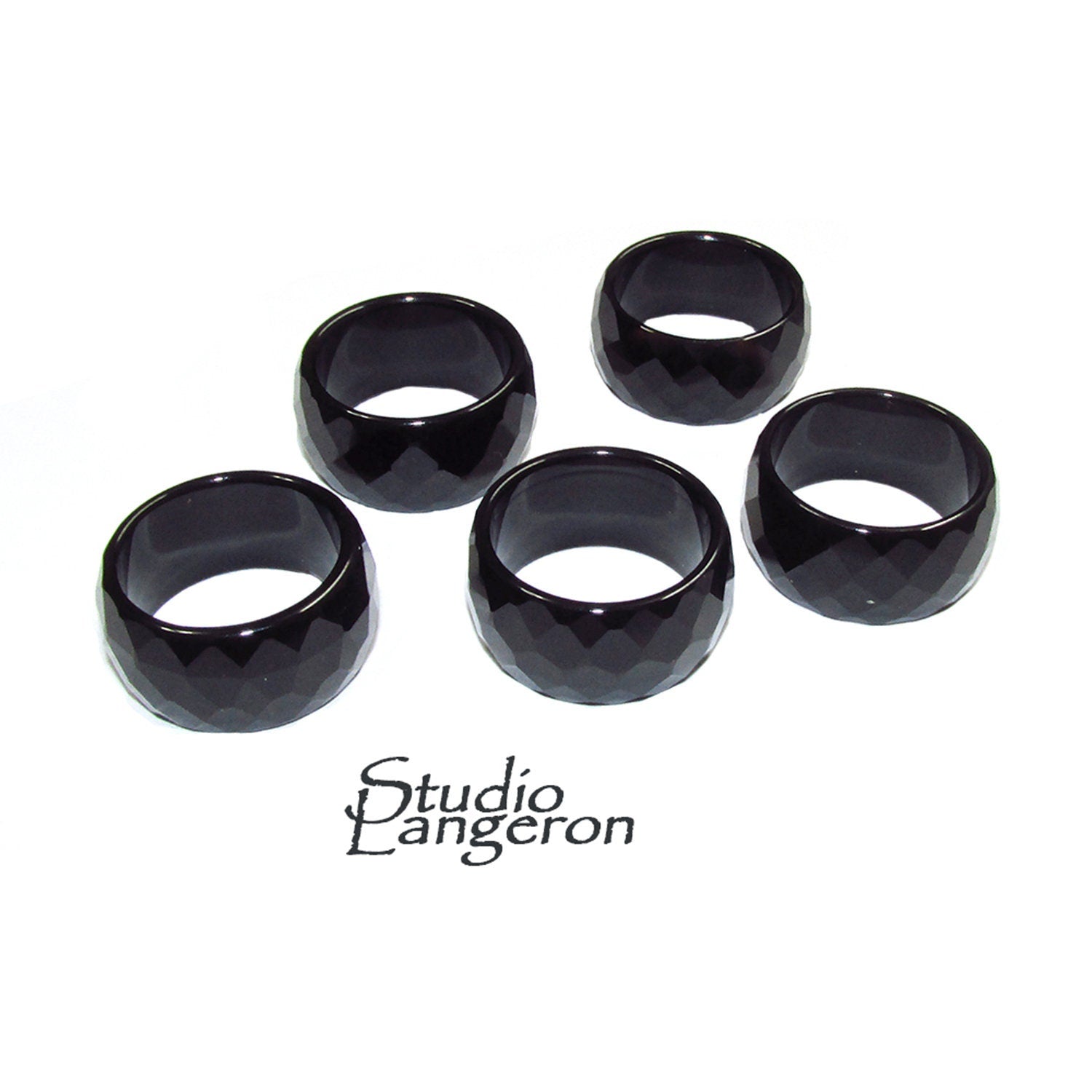 Natural Black onyx band Ring, size 7.0, 7. 1/2, 8.0, 9.0, Black onyx stone ring, Band Rings, Natural Gemstone, Unisex rings, Solid gemstone