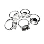 925 sterling silver blank ring with bezel cup 12 mm size 4 - 11, bezel cup, silver ring, base ring, jewelry making, Setting ring - 1 piece