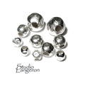 925 Sterling Silver Hammered round shiny Beads sizes 3 - 14 mm, Hammered Beads, Jewelry making, Silver beads, Sterling silver - 1 piece
