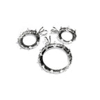 925 Sterling Silver Blank pendants sizes 8.0 - 24.0mm, model 1231, bezel cups, Jewelry making, Blank pendants, Setting - 1 piece