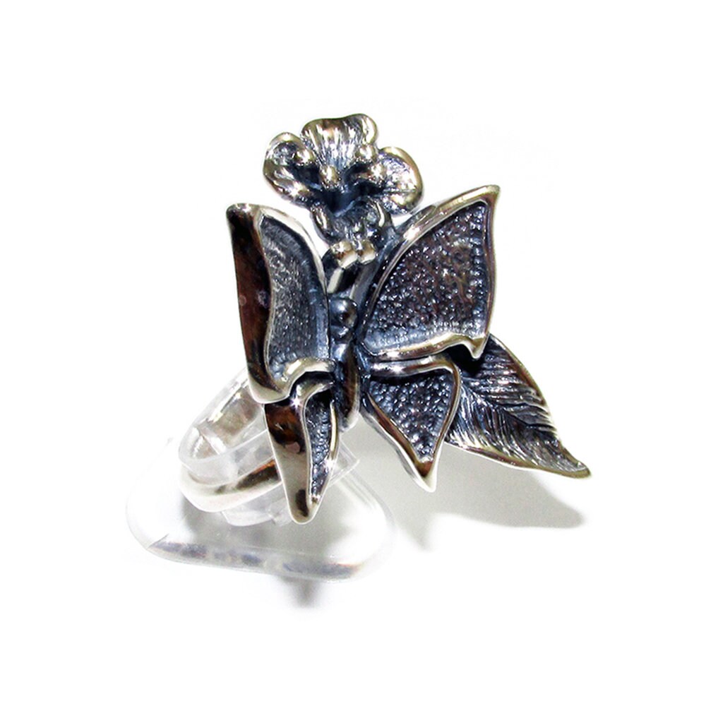 Handmade butterfly ring 925 sterling silver size 9, Handmade ring, single copy, silver ring, gemstone, sterling silver, butterfly