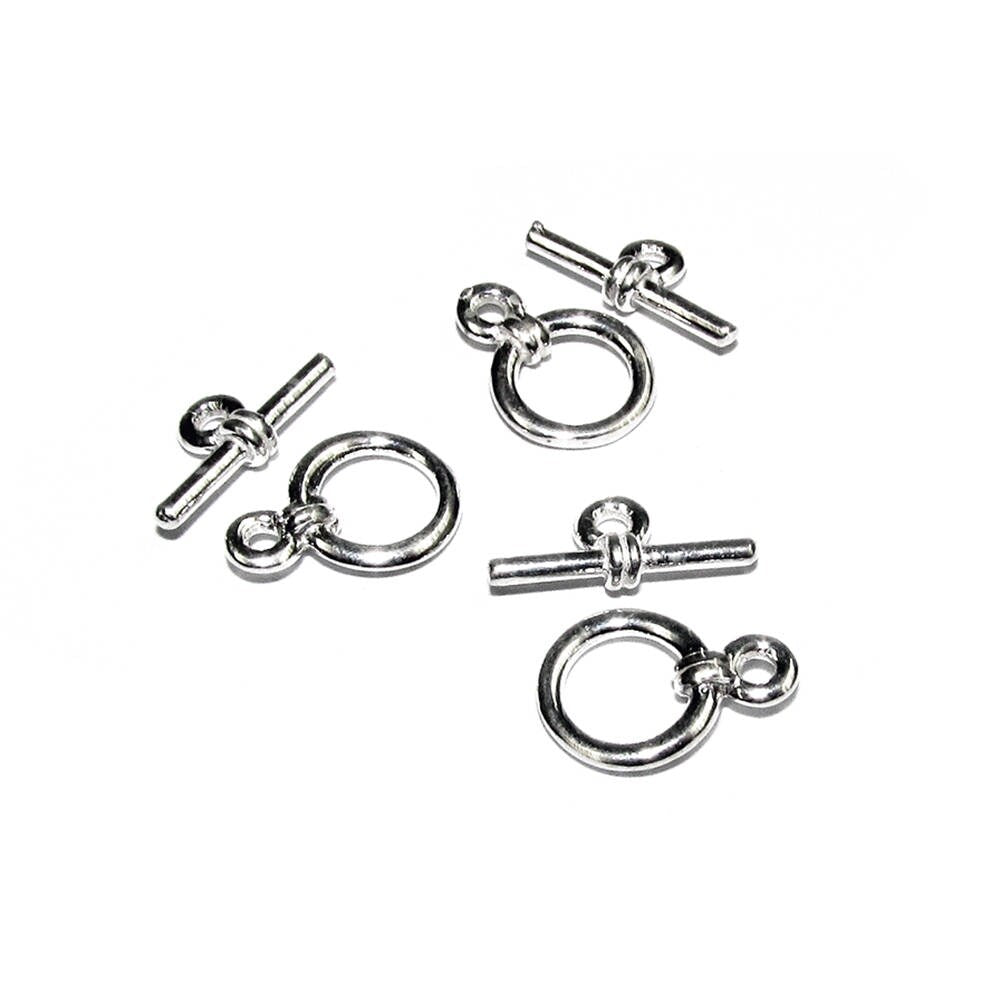 925 Sterling Silver small Toggle Clasps sizes 8.0 mm, Toggle clasp, Clasp, Jewelry making, 925 sterling silver, Silver clasp - 1 piece