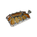 Druze agate brown pendant 925 sterling silver size 3.5x2.5 cm, Agate pendant, single copy, Druse Agate, Handmade pendant, Brown, Gemstone