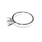 925 sterling silver blank ring with 4-prong setting 6 mm size 4-11, silver ring, Jewelry making, base ring, Setting, Prong setting - 1 piece