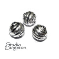 925 sterling silver handmade beads BB13, Jewelry making, silver beads, Handmade beads, decorative beads, Original beads - 1 piece