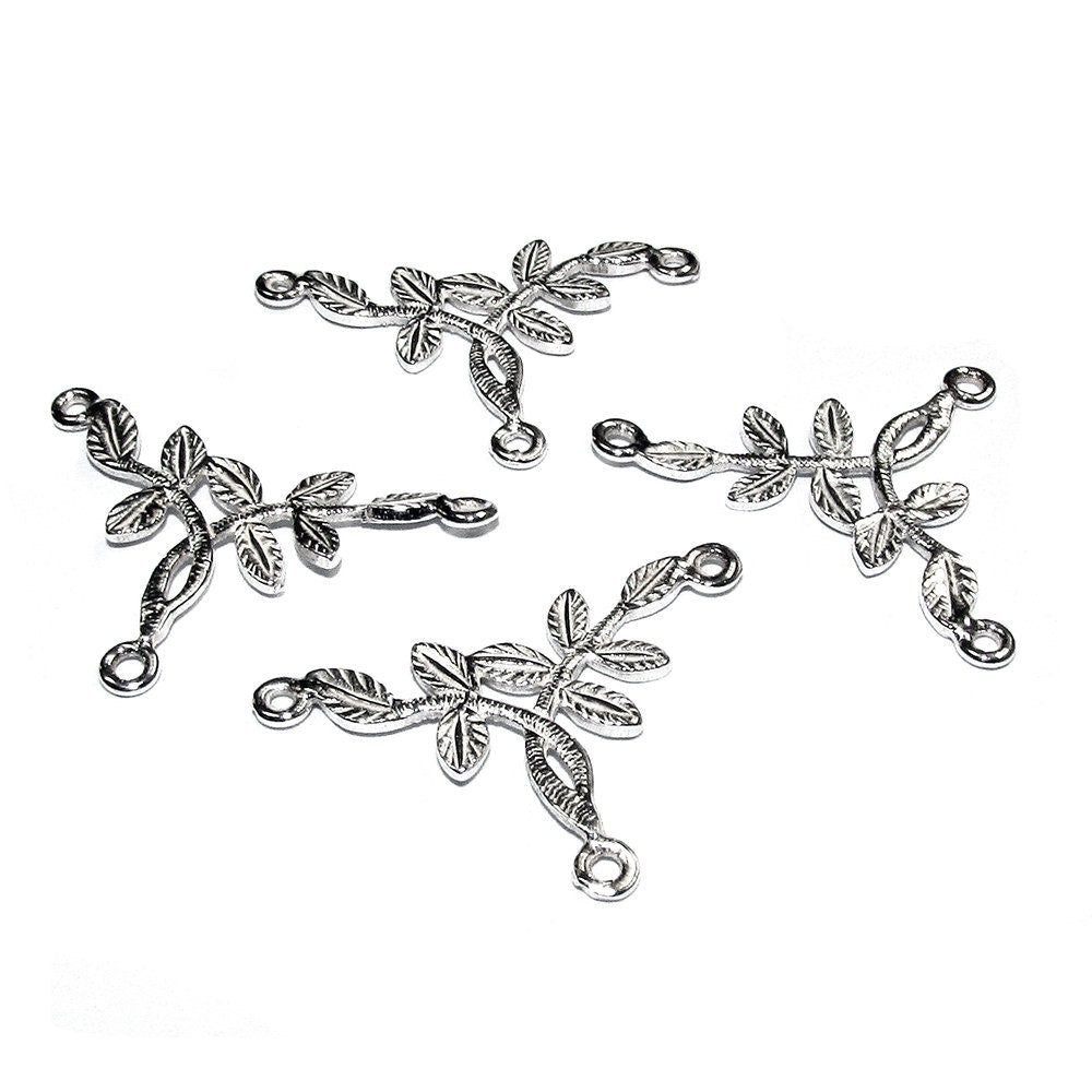 925 Sterling silver connector 2,4x1,6 cm, silver connector 7894, Link connector, Connector findings, Connector, Jewelry connector - 1 piece